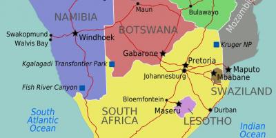 Kart av maputo Swaziland